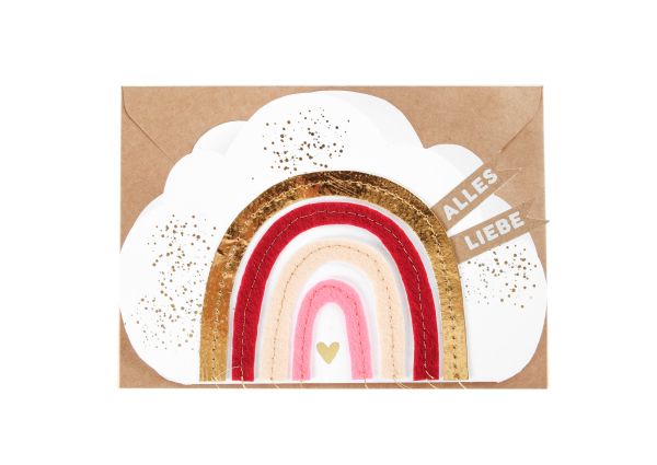 Rainbow card. Lots of Love