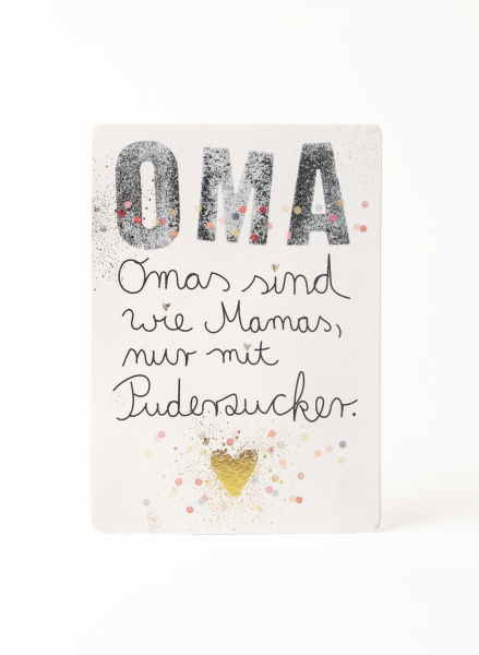 Family Postkarte "Oma"