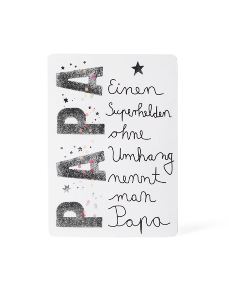 Family Postkarte "Papa"