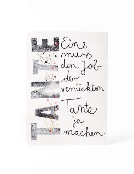 Family Postkarte "Tante"