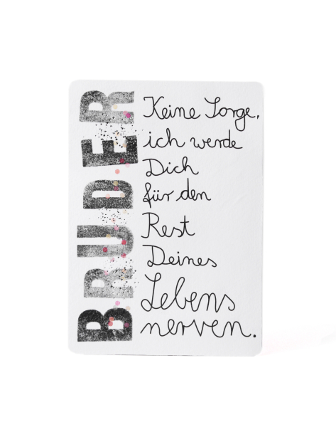 Family Postkarte "Bruder"