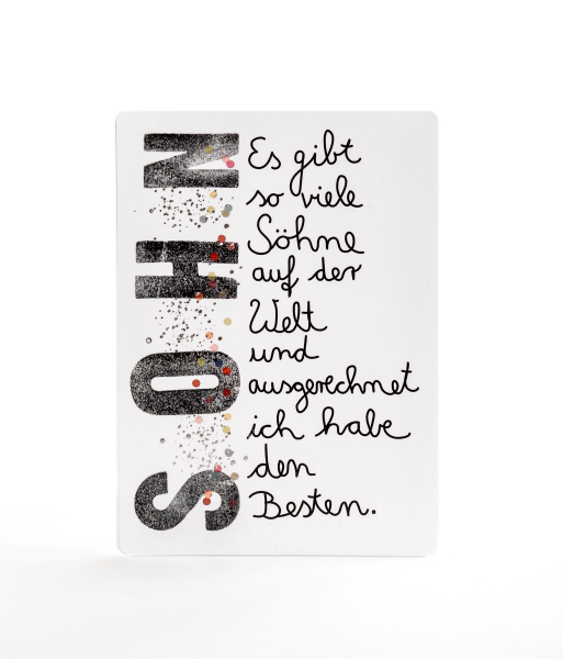 Family Postkarte "Sohn"