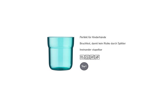 Children's Drinking Glass Turquoise