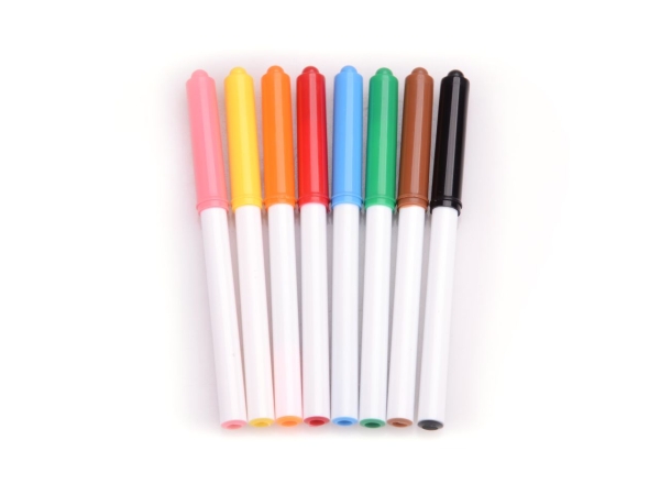 Food color pencils in a set