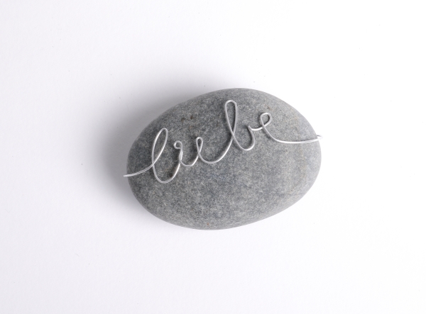 Writing stone. LOVE