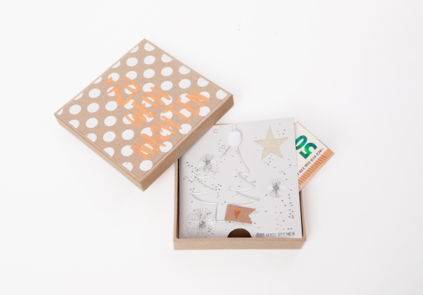 Geldgeschenkboxen. zu Weihnachten