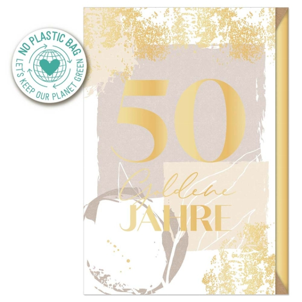 Gold Wedding card