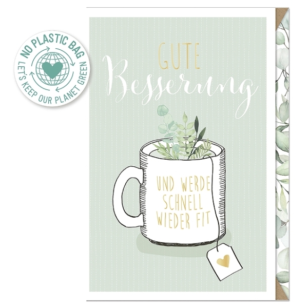 Card "Teacup Get Well Soon"