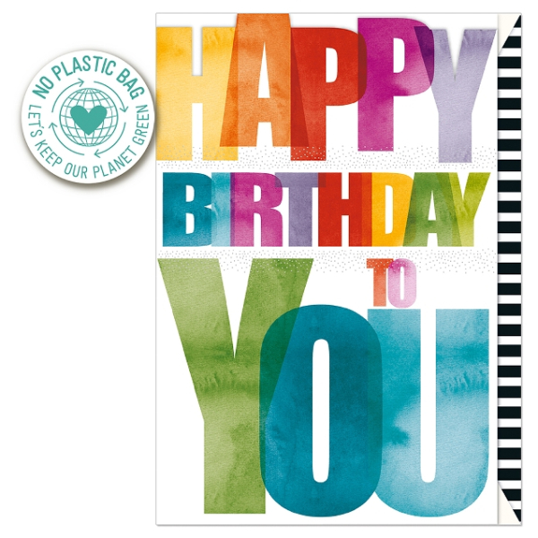 Geburtstagskarte "Happy Birthday"