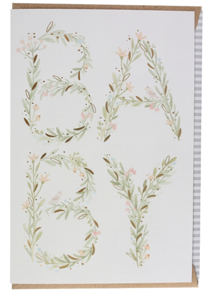 Karte zur Geburt "Baby"