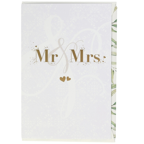 Karte zum Hochzeit "Mr & Mrs"