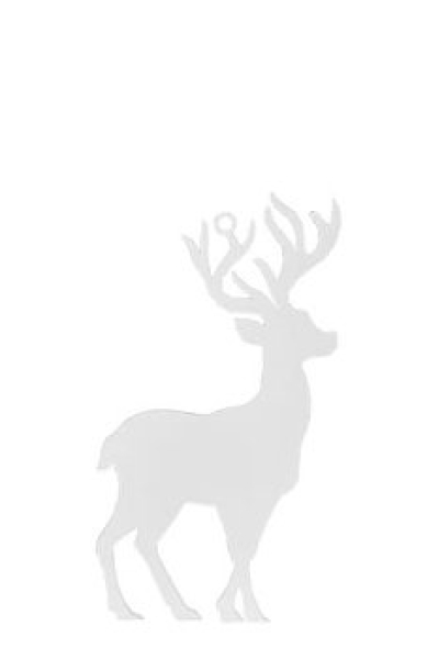 Hirschanhänger "Elvor" weiß