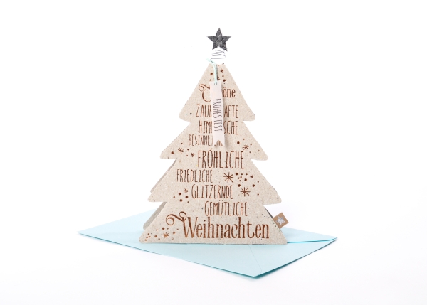 Karte Bäumchen, Frohes Fest von "good old friends"