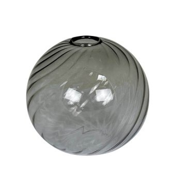 Spherical vase "Torba" grey in 2 sizes