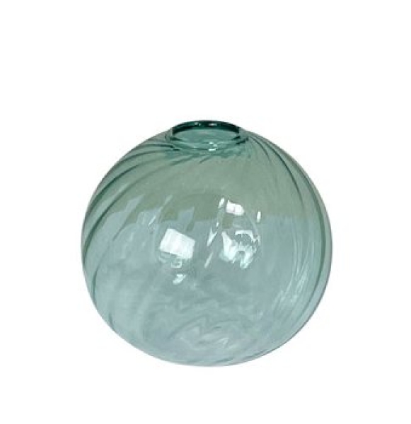 Globe vase "Torba" green in 2 sizes