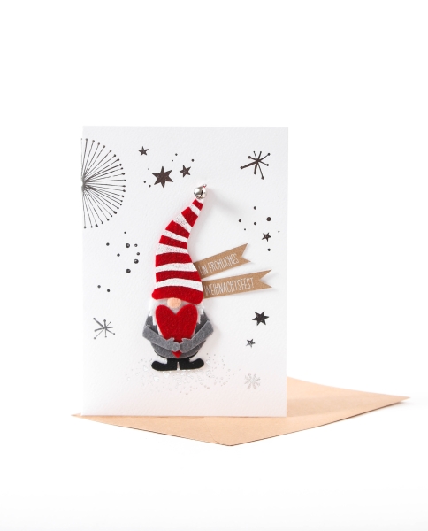 Winter Secret Santa Card, A Merry Christmas from "good old friends"