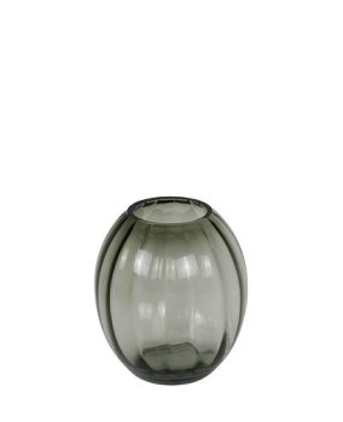 Vase "Mono Optik" grey in 2 sizes