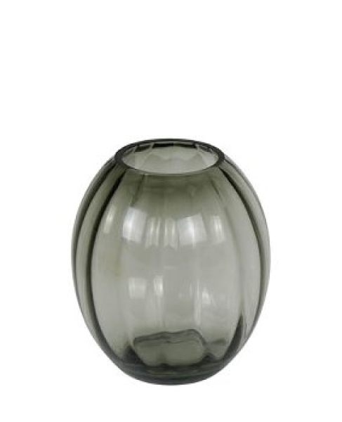 Vase "Mono Optik" grey in 2 sizes