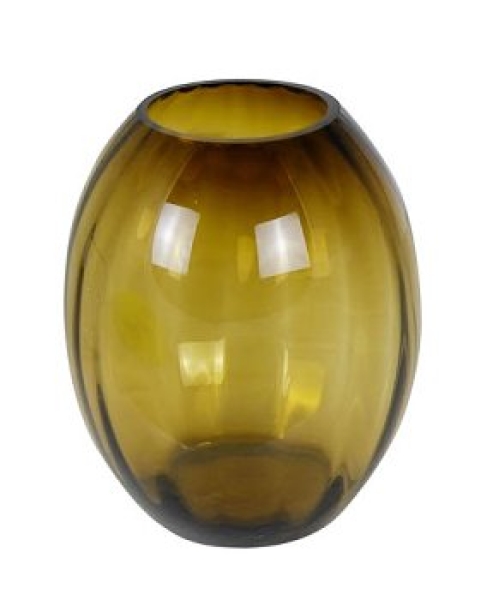 Vase "Mono Optik" amber in 2 Größen