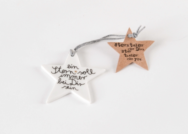 Sterntaler, kleines Geschenk, Geschenkanhänger