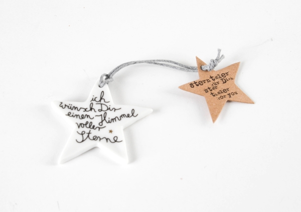 Sterntaler, kleines Geschenk, Geschenkanhänger