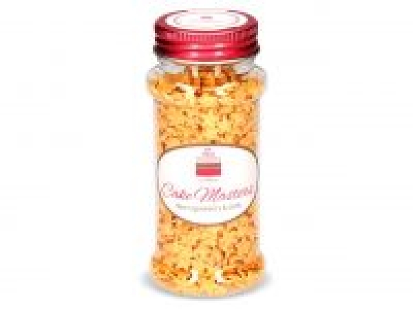 Edible scattered décor "Stars Mica" gold