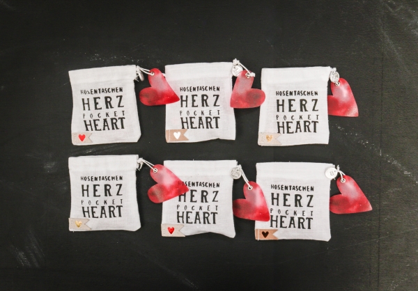 Pocket heart. Stripe