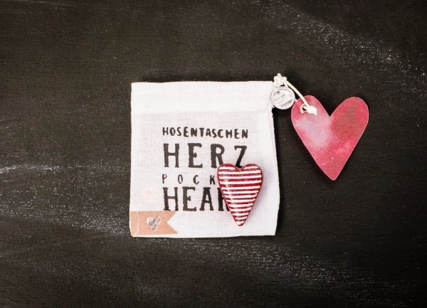 Pocket heart. Stripe
