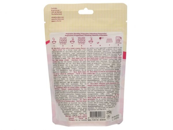 Deco Melts Weiß 250g