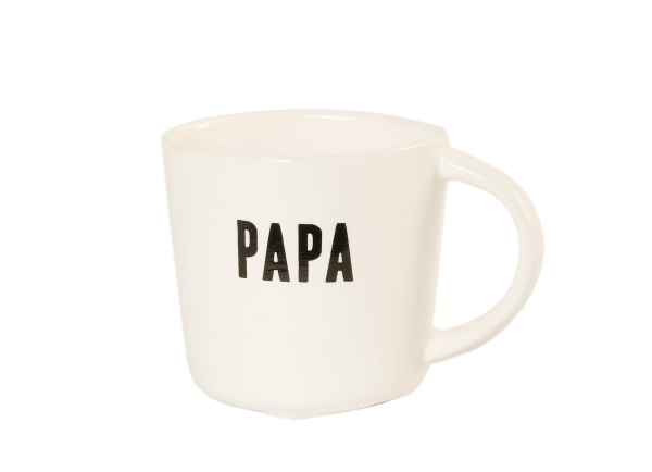 Porzellantasse mit Spruch & Herzboden – Edle Tasse für Papa