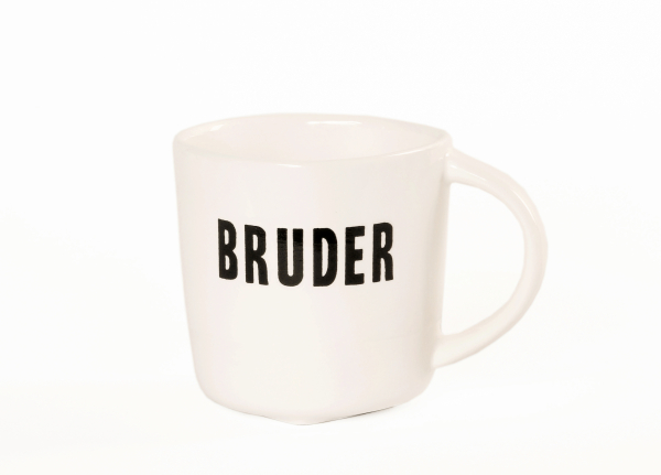 Porzellantasse mit Spruch & Herzboden – Edle Tasse für den Bruder