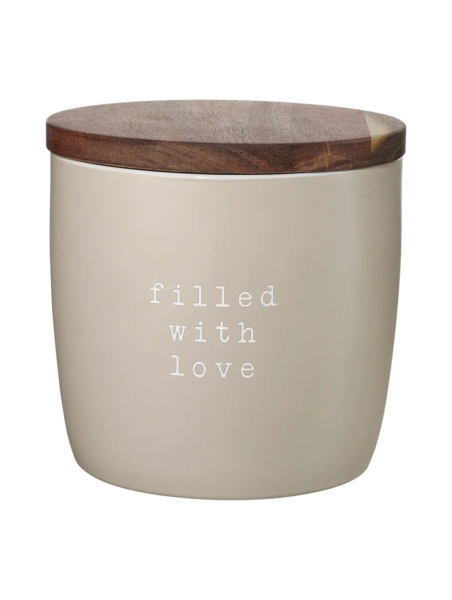 Storage jar "Filled with love"