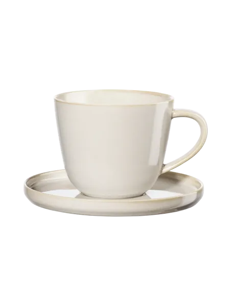 ASA Selection Coffee Cup with Saucer Coppa– Color: Tofu (Light Beige)