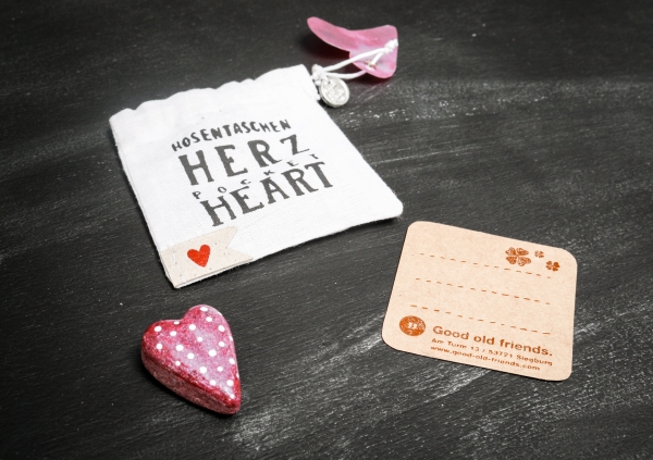 Pocket heart. Stripe