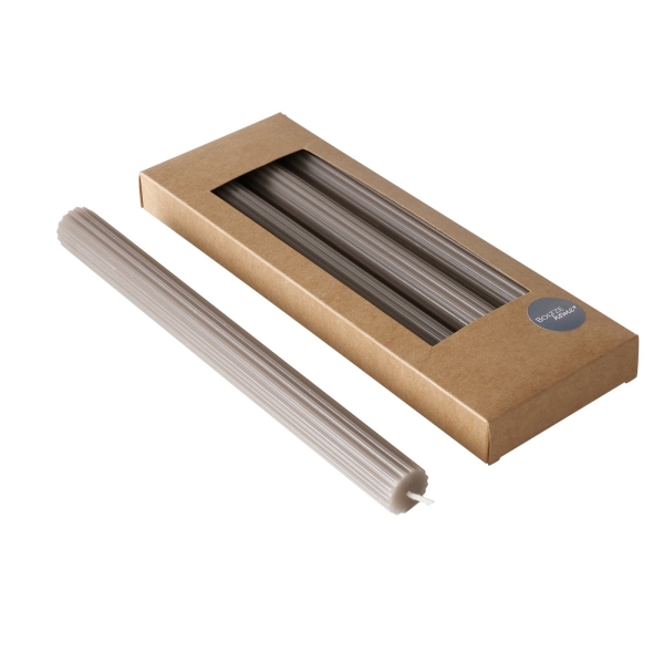 Stick candles "Brown" with grooves