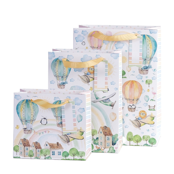 Gift bag "Hot Air Balloon" in 3 sizes