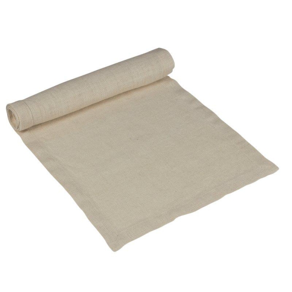 Table runner, jute "Vilgot" white