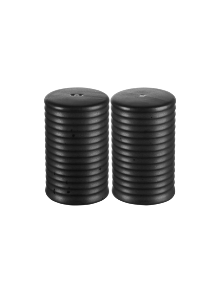Salt and pepper shakers black