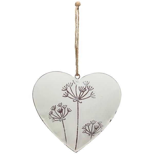 Heart pendant "Blanc" in 2 sizes