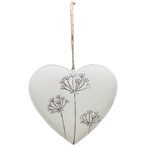 Heart pendant "Blanc" in 2 sizes