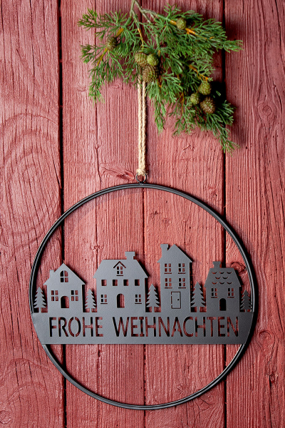 Wall hanging "Winterhouses"