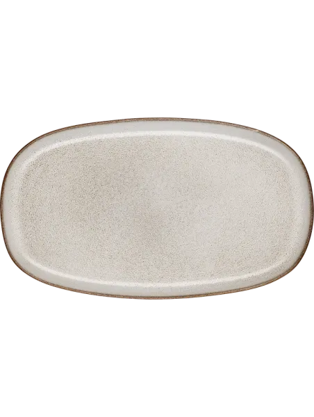 ASA Selection Oval Plate saisons – Handmade Serving Platter in Sand (31 x 18 cm)
