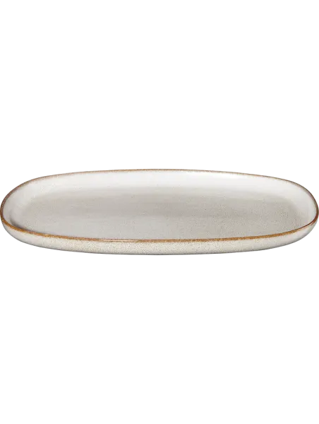 ASA Selection Oval Plate saisons – Handmade Serving Platter in Sand (31 x 18 cm)