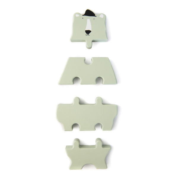 Wooden Puzzle Animal Shape "Mr. Polar Bear"