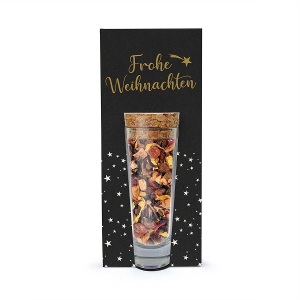 Blütenmischung für Salate im Glasröhrchen Geschenkidee