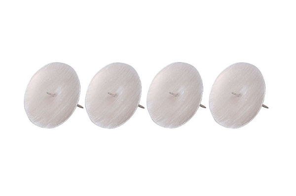 Kerzenhalter für Adventskränze (4er-Set) grau