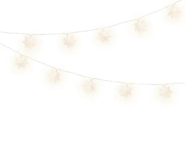 LED Lichterkette Papiersterne