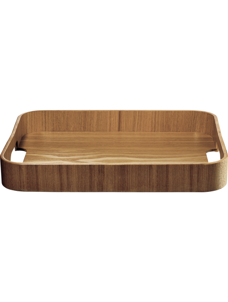 Wooden tray, rectangular