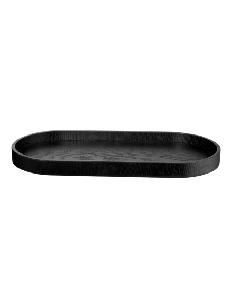 Wooden tray in 2 sizes, black
