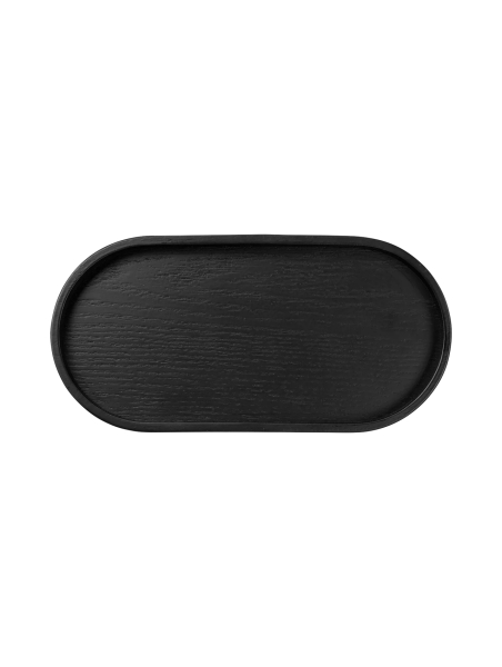Wooden tray in 2 sizes, black